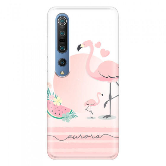 XIAOMI - Mi 10 Pro - Soft Clear Case - Flamingo Vibes Handwritten