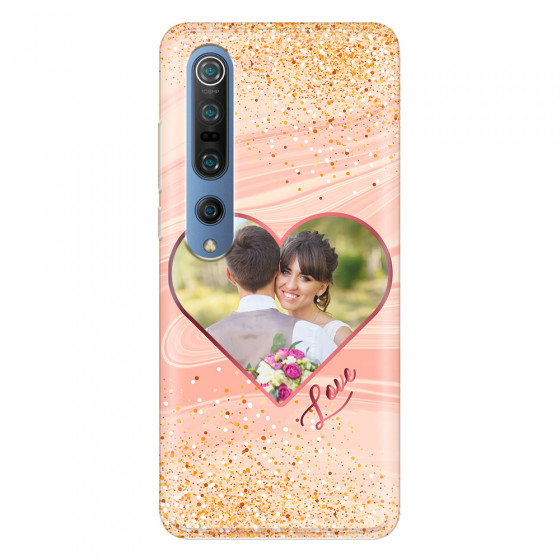 XIAOMI - Mi 10 Pro - Soft Clear Case - Glitter Love Heart Photo