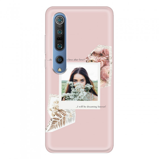 XIAOMI - Mi 10 Pro - Soft Clear Case - Vintage Pink Collage Phone Case