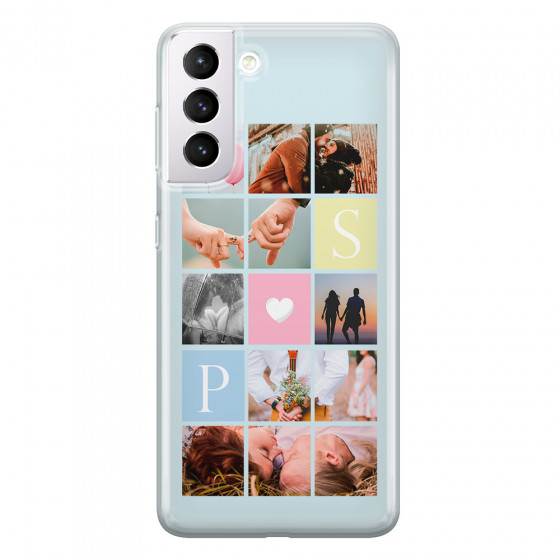 SAMSUNG - Galaxy S21 Plus - Soft Clear Case - Insta Love Photo Linked