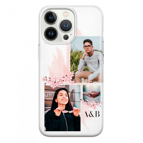 APPLE - iPhone 13 Pro Max - Soft Clear Case - Sakura Love Photo
