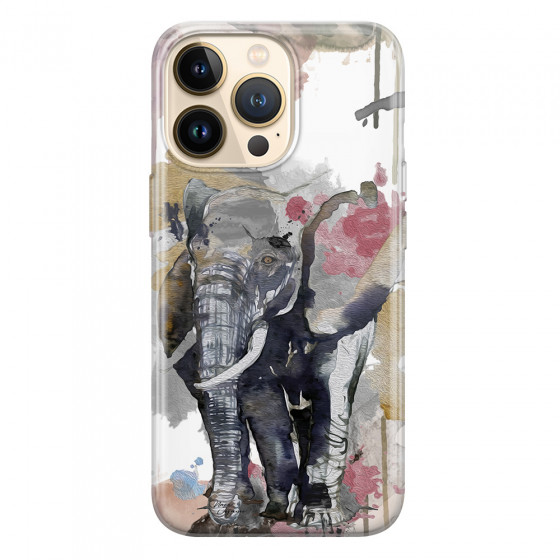APPLE - iPhone 13 Pro - Soft Clear Case - Elephant
