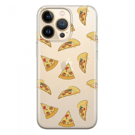 APPLE - iPhone 13 Pro - Soft Clear Case - Pizza Phone Case