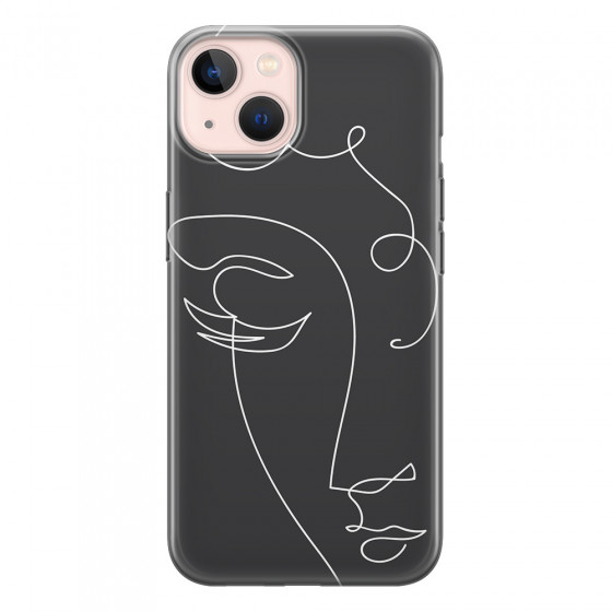 APPLE - iPhone 13 Mini - Soft Clear Case - Light Portrait in Picasso Style