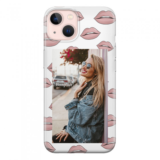 APPLE - iPhone 13 Mini - Soft Clear Case - Teenage Kiss Phone Case