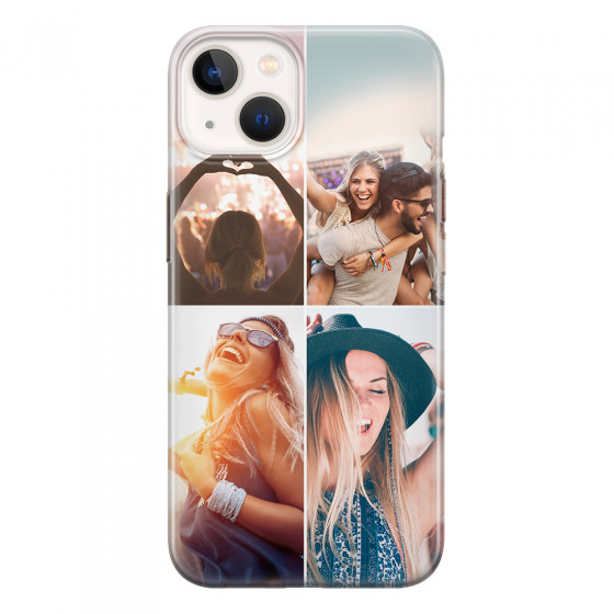 APPLE - iPhone 13 - Soft Clear Case - Collage of 4