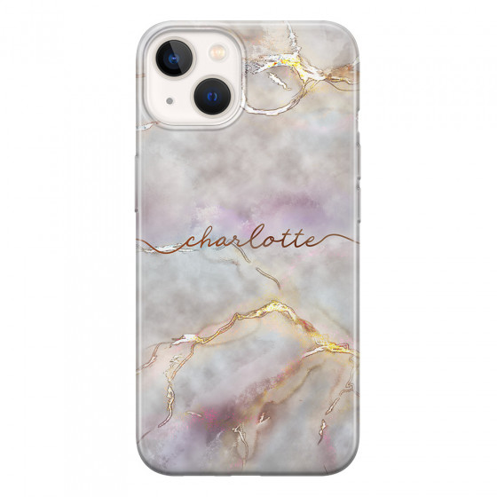 APPLE - iPhone 13 - Soft Clear Case - Marble Rootage