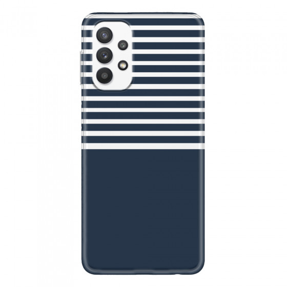 SAMSUNG - Galaxy A32 - Soft Clear Case - Life in Blue Stripes