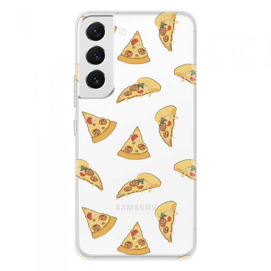 SAMSUNG - Galaxy S22 Plus - Soft Clear Case - Pizza Phone Case
