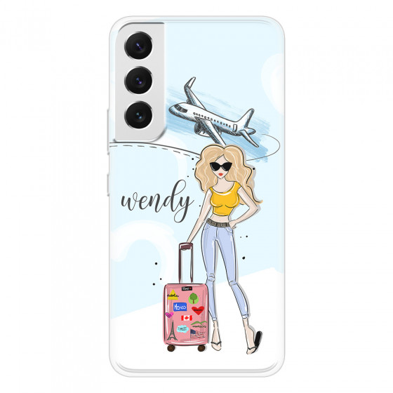 SAMSUNG - Galaxy S22 Plus - Soft Clear Case - Travelers Duo Blonde